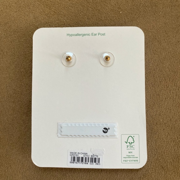 NWT JCREW Oversized Faceted Crystal Drop Earrings - Picture 3 of 5